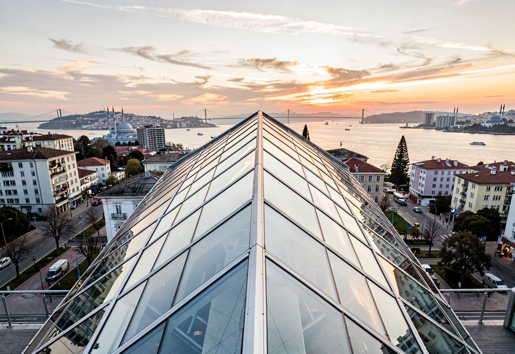 Architectural structure reflecting strategic order