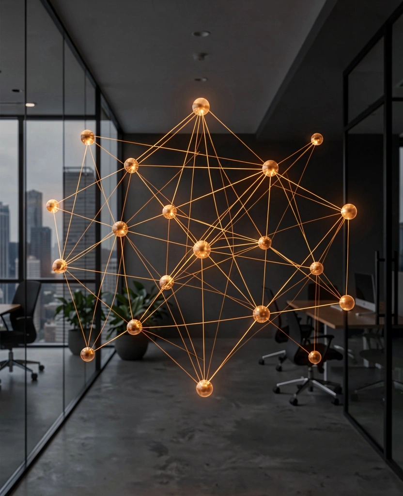 Abstract data architecture visualization